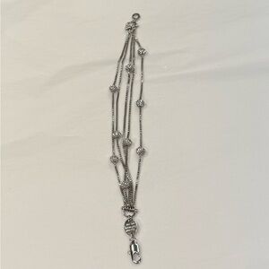 Henri Bendel Silver Multi-Strand Bracelet